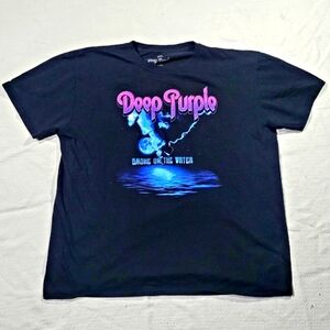 Deep Purple Rock Band Smoke On The Water Men's Graphic T-Shirt size XXL